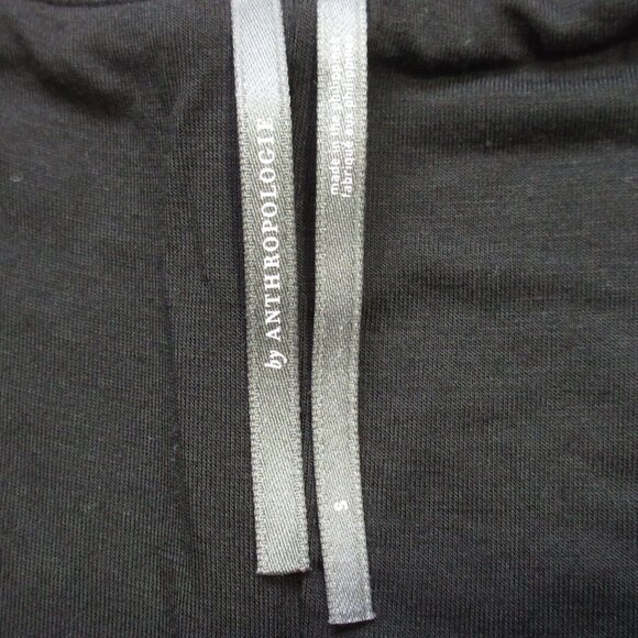 NWT by Anthropologie Sleeveless V-Neck Slip Midi in Black Sequin Dress S - Picture 11 of 11